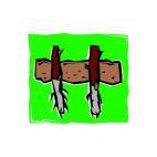 Plant roots, decals stickers