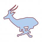 Antelope silhouette, decals stickers