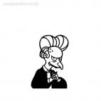 Burns vampire the Simpsons, decals stickers