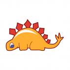 Stegosaurus silhouette, decals stickers