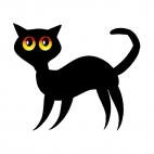 Black cat, decals stickers