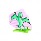 Green pterodactyl, decals stickers