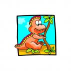 Baby tyrannosaurus rex, decals stickers