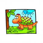 Baby stegosaurus, decals stickers