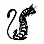 Stripe cat, decals stickers