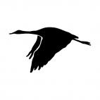 Crane flying, decals stickers