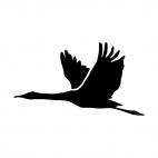 Crane flying , decals stickers