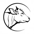 Cattle symbol, decals stickers