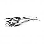 Dragon skeleton tattoo, decals stickers