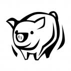 Pig, decals stickers