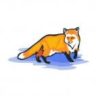 Fox, decals stickers