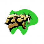 Roaring sabre toothed tiger, decals stickers