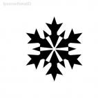 snow flake christmas, decals stickers