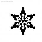 snow flake christmas, decals stickers