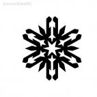 snow flake christmas, decals stickers