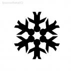 snow flake christmas, decals stickers