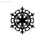 snow flake christmas, decals stickers