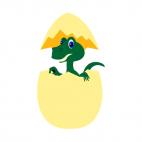 Dinosaur hatching, decals stickers