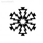 snow flake christmas, decals stickers