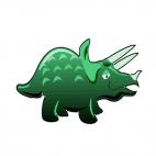 Triceratops, decals stickers