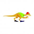 Dressed dinosaur, decals stickers