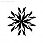 snow flake christmas, decals stickers