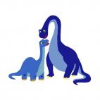 Tyrannosaurus  with baby tyrannosaurus , decals stickers