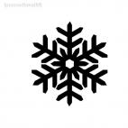 snow flake christmas, decals stickers