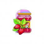 Strawberry jam, decals stickers