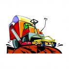 Lawn mower, decals stickers