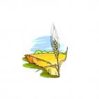 Wheat field, decals stickers