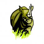 Rhinoceros, decals stickers