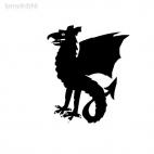 Dragon medieval myth, decals stickers