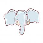 Elephant face, decals stickers