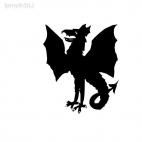 Dragon medieval myth, decals stickers