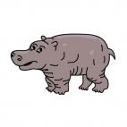 Hippopotamus, decals stickers