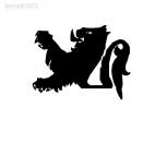 Dragon medieval myth, decals stickers