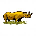 Rhinoceros, decals stickers