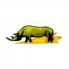 Rhinoceros, decals stickers