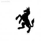 Dragon medieval myth, decals stickers