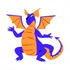 Blue dragon, decals stickers