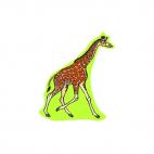 Giraffe walking, decals stickers