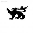 Dragon medieval myth, decals stickers