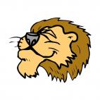 Lion dreaming, decals stickers