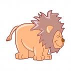 Lion dreaming, decals stickers