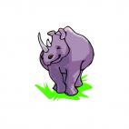 Rhinoceros, decals stickers