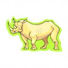 Rhinoceros, decals stickers