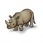 Rhinoceros, decals stickers