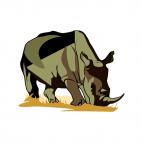 Rhinoceros, decals stickers