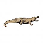 Crocodile with mouth open, decals stickers